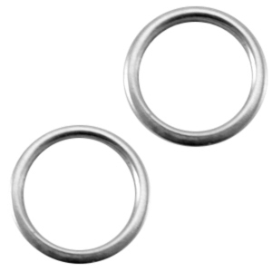 Metall DQ Ring 8x1.5mm Antik silber (Nickelfrei)
