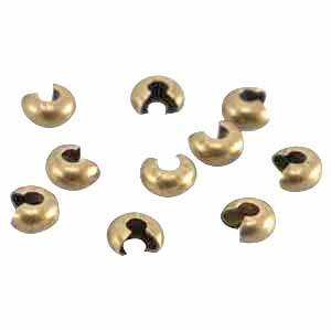 DQ Metall Klappkapseln 5mm Antik bronze (Nickelfrei)