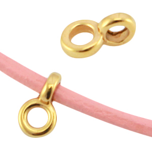 Anh&auml;nger DQ Metall mit &Ouml;sen Gold (Nickelfrei)