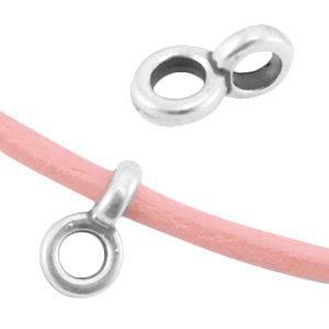 DQ Metall &Ouml;sen Anh&auml;nger &Oslash;2.2mm Antik silber (Nickelfrei)