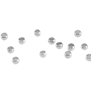 Metall DQ Quetschperlen 2.0 mm Antik silber (nickelfrei)