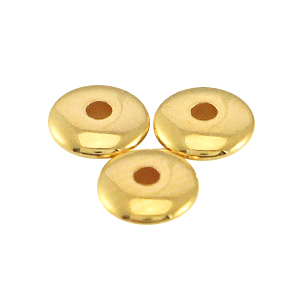 Metall DQ Perlen disc 4x1.5 mm Gold (nickelfrei)