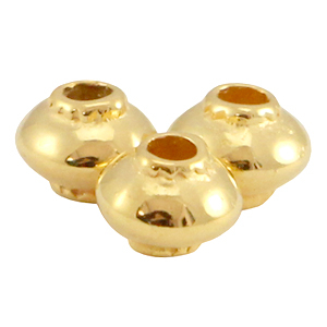 Perle DQ Metall Kegel Gold (Nickelfrei)