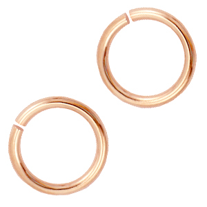 Zubeh&ouml;r Metall DQ Bindering 10.5mm Rosegold (Nickelfrei)