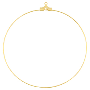 Zubeh&ouml;r Metall DQ Creolen H&auml;nger 60mm Gold (nickelfrei)