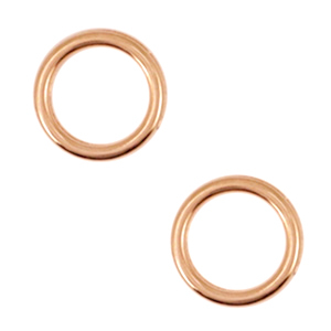 Anh&auml;nger Metall DQ Zirkel 12mm Rosegold (Nickelfrei)