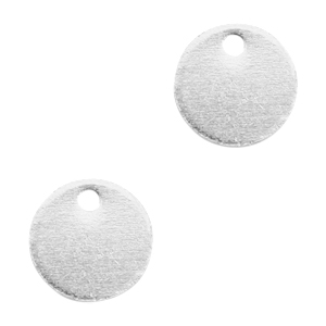 Anh&auml;nger Metall DQ 8mm Antik silber (Nickelfrei)