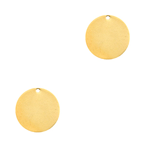 DQ Metall f&uuml;r ImpressArt Anh&auml;nger 10mm Gold (Nickelfrei)