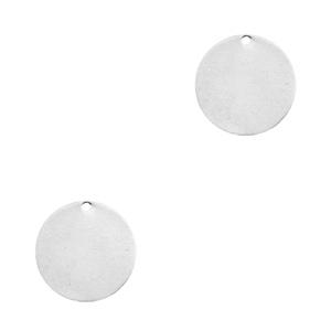 DQ Metall f&uuml;r ImpressArt Anh&auml;nger 10mm Antik silber (Nickelfrei)