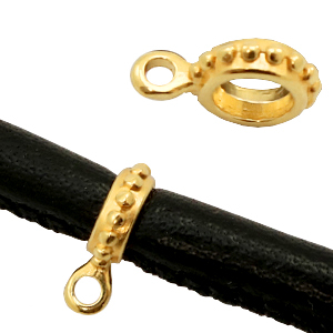 Anh&auml;nger Metall DQ 8mm Gold (Nickelfrei)