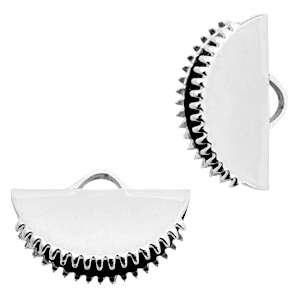 Zubeh&ouml;r Metall DQ Lintklemme 15mm Antik silber (Nickelfrei)