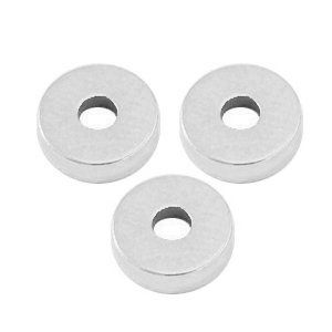 Perlen Metall DQ Disc Rondellen 6x2mm Antik silber (Nickelfrei)