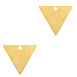 Anh&auml;nger Metall DQ Triangle Gold (Nickelfrei)