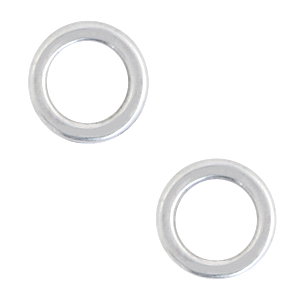 Zubeh&ouml;r Metall DQ Ring 6mm Antik silber (Nickelfrei)