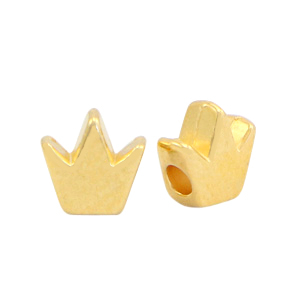 Perlen Metall DQ Crown Gold (Nickelfrei)