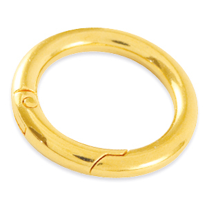Zubeh&ouml;r Metall DQ Schl&uuml;ssel Anh&auml;nger Ring 35mm Gold (Nickelfrei)