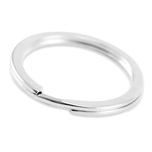 Zubeh&ouml;r Metall DQ Schl&uuml;ssel Anh&auml;nger Ring 30mm Antik silber (Nickelfrei)