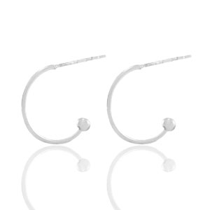 Zubeh&ouml;r Metall DQ Creolen 16mm Antik silber (Nickelfrei)