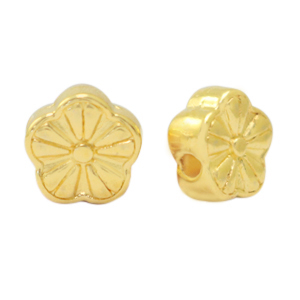 Perle Metall DQ Flower Gold (Nickelfrei)