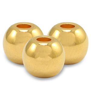 Perle Metall DQ 5mm Gold (Nickelfrei)