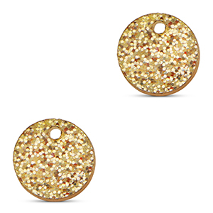 Statement-Anh&auml;nger 12mm Glitter light gold