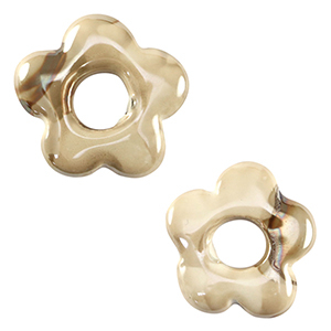 Perlen Griechische Keramik DQ Flower Greige