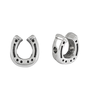 Perle Metall DQ Hufeisen Antik silber (Nickelfrei)