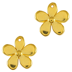 Anh&auml;nger Metall DQ Flower Gold (Nickelfrei)