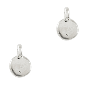 Anh&auml;nger Metall DQ irregular Antik silber (Nickelfrei)