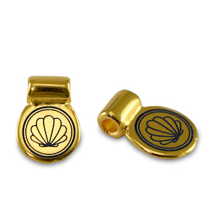 Schieber Metall DQ Shell Gold (Nickelfrei)