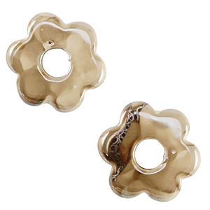 Perlen Griechische Keramik DQ Flower Greige