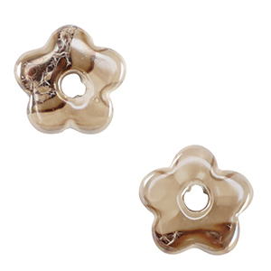 Perlen Griechische Keramik DQ Flower Greige