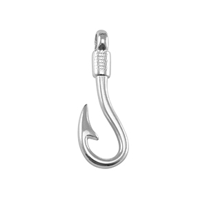 Zubeh&ouml;r Metall DQ Lock Fishing Hook Antik silber (Nickelfrei)