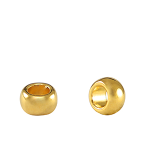 Perle Metall DQ Rondelle 5mm Gold (Nickelfrei)