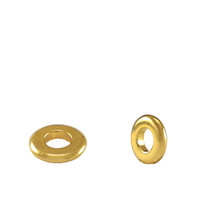 Perle Metall DQ Spacer Ring 6mm Gold (Nickelfrei)