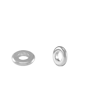 Perle Metall DQ Spacer Ring 6mm Antik silber (Nickelfrei)
