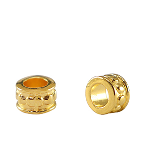 Perle Metall DQ Tubes Gold (Nickelfrei)