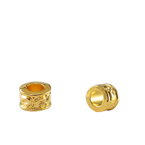 Perle Metall DQ Tubes Gold (Nickelfrei)