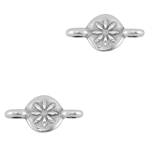 Anh&auml;nger Metall DQ Connector Antik silber (Nickelfrei)