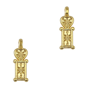 Anh&auml;nger Metall DQ Heart Gold (Nickelfrei)