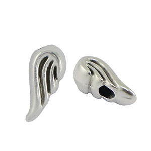 Perlen Metall DQ Angel Wings Antik silber (Nickelfrei)