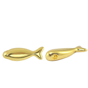 Perlen Metall DQ Fish Gold (Nickelfrei)