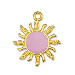 Anh&auml;nger Metall DQ Sun Light Pink-Gold (Nickelfrei)