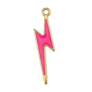 Anh&auml;nger Metall DQ Thunder Fuchsia-Gold (Nickelfrei)