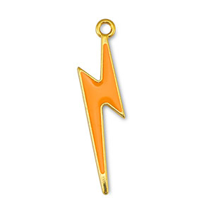 Anh&auml;nger Metall DQ Thunder Orange-Gold (Nickelfrei)