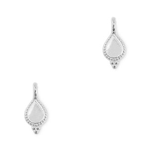 Anh&auml;nger Metall DQ Drop Antik silber (Nickelfrei)