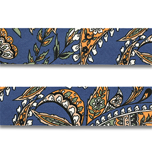 Bandana Flower and Leaf Blue
