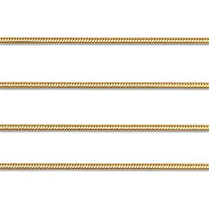 Zubeh&ouml;r aus Stainless Steel - Rostfreiem Stahl Gliederkette Snake Gold