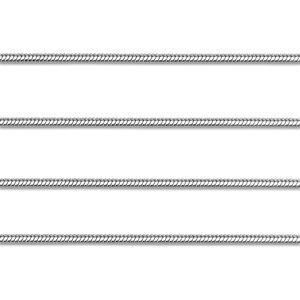 Zubeh&ouml;r aus Stainless Steel - Rostfreiem Stahl Gliederkette Snake Silver