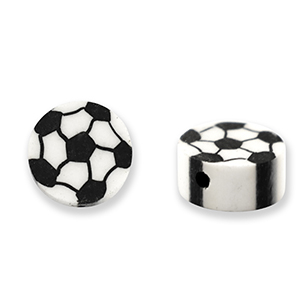Perlen Polymer Football Black-white